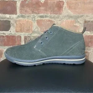 Skechers Men’s Lace Up Chukka Boots Gray Suede Lea Skechers | Shoes | Skechers Mens Lace Up Chukka Boots Gray  main image 3